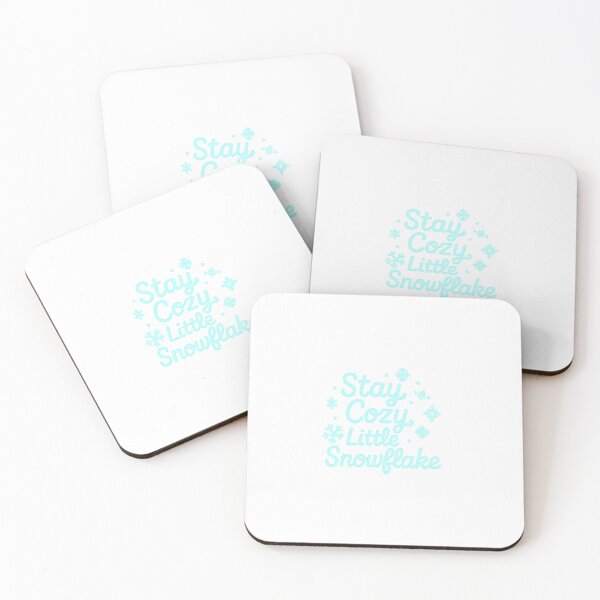Item preview, Stay Cozy Little Snowflake – Cute Neon Winter Quote designed and sold by CyberCharm.