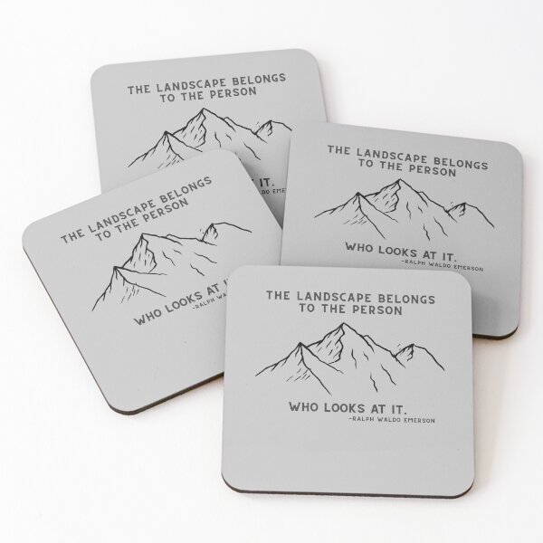 Item preview, The landscape belongs to the person who looks at it.. Hiking Mountain Quote designed and sold by TeeArtWorld.