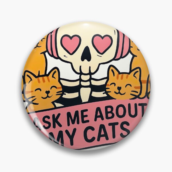 Item preview, Ask Me About My Cats designed and sold by LemonheadLaurasArt.