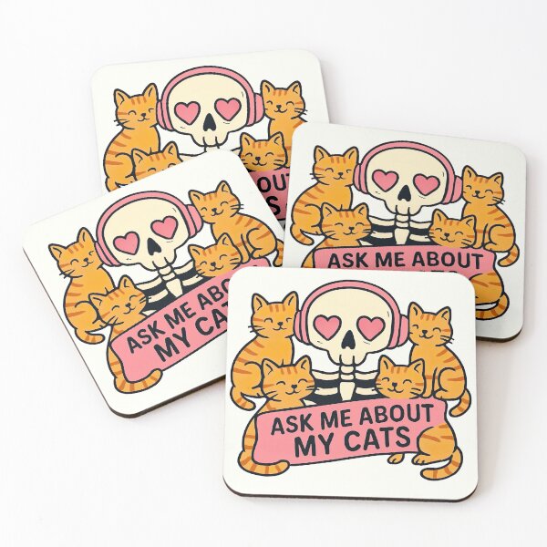 Item preview, Ask Me About My Cats designed and sold by LemonheadLaurasArt.