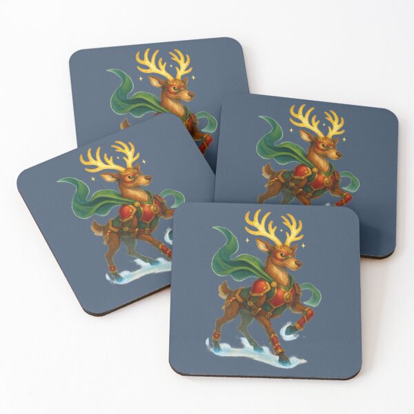 Item preview, Christmas Joyful Reindeer Superhero Art designed and sold by BROHLine Studio.