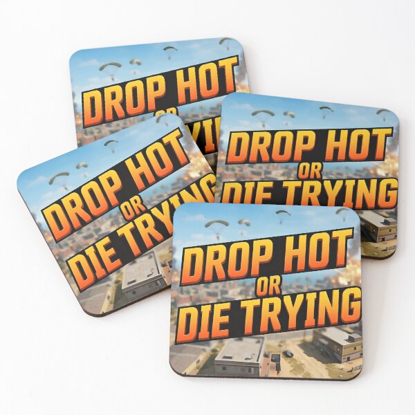 Item preview, Drop Hot or Die Trying - Funny Battle Royale Gamer designed and sold by VoidBloom Studio.