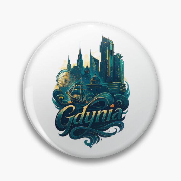 Item preview, Gdynia, Poland, White Port City, maritime gift designed and sold by Pineapple-Tree.