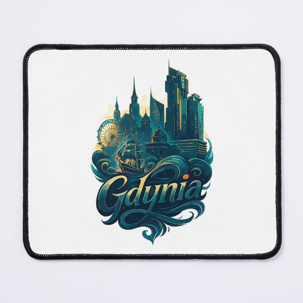 Item preview, Gdynia, Poland, White Port City, maritime gift designed and sold by Pineapple-Tree.