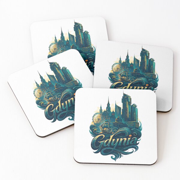 Item preview, Gdynia, Poland, White Port City, maritime gift designed and sold by Pineapple-Tree.