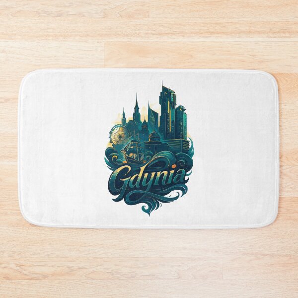Item preview, Gdynia, Poland, White Port City, maritime gift designed and sold by Pineapple-Tree.