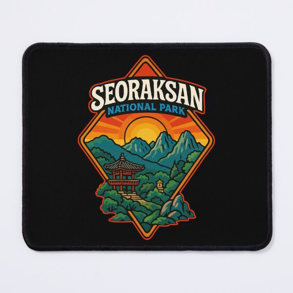 Item preview, Seoraksan National Park South Korea Retro Travel designed and sold by TomFrontierArt.