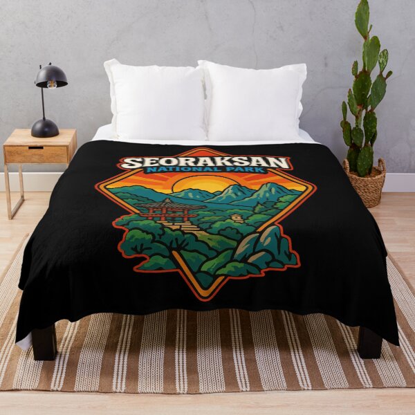 Item preview, Seoraksan National Park South Korea Retro Travel designed and sold by TomFrontierArt.