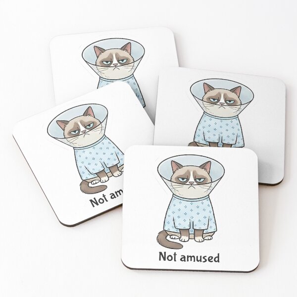 Item preview, Not Amused Cat Hospital Cone designed and sold by k3rstman1.