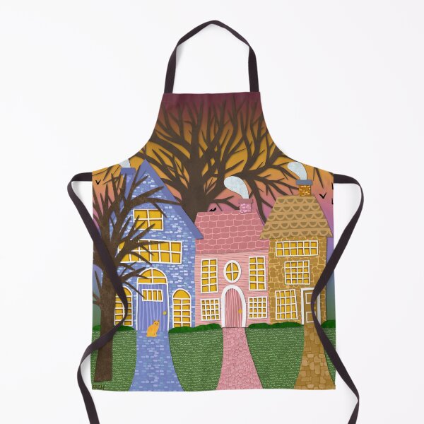 Item preview, Cozy Cottages in Autumn designed and sold by MarcyBrennanArt.