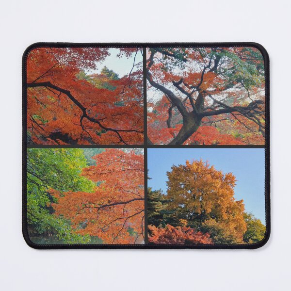 Item preview, Japanese Garden fall foliage autumn leaves collage designed and sold by TalBright.