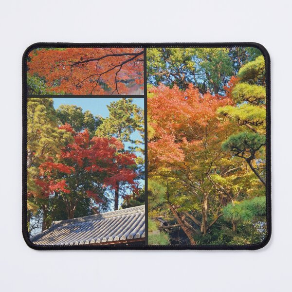 Item preview, Japanese Garden fall foliage autumn leaves collage designed and sold by TalBright.