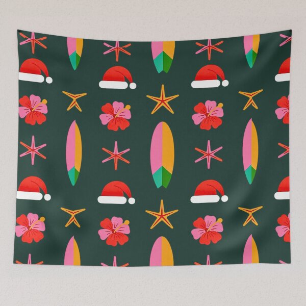 Item preview, Christmas Coconut Palms Pattern designed and sold by VibrArtco.