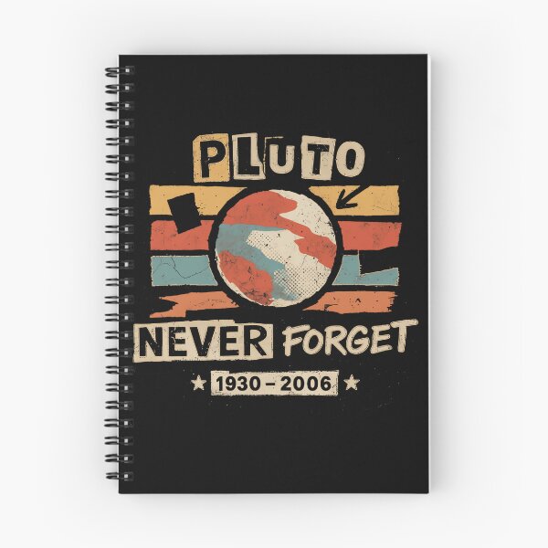 Item preview, Pluto Never Forget Retro Orbit Remembrance designed and sold by SkeletonsDanger.