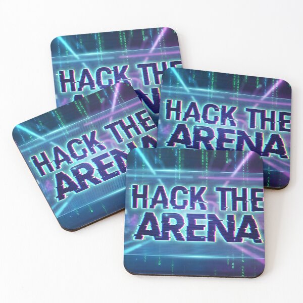 Item preview, Hack The Arena - Cyberpunk Glitch Gamer & Coder designed and sold by VoidBloom Studio.