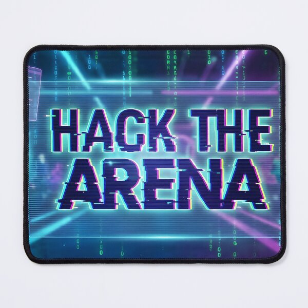 Item preview, Hack The Arena - Cyberpunk Glitch Gamer & Coder designed and sold by VoidBloom Studio.