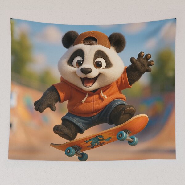 Item preview, Skater Giant Panda designed and sold by Sillytoe.
