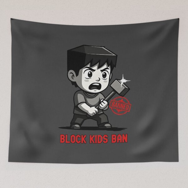 Item preview, BLOCK KIDS BAN designed and sold by SignumShop.
