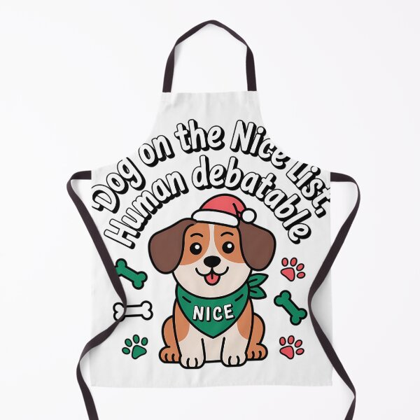 Item preview,  Dog on Nice List Human Debatable Christmas Shirt - Funny Pet Owner Tee designed and sold by GiftsForge.