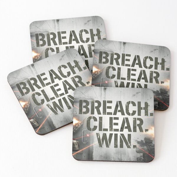Item preview, Breach Clear Win - Tactical FPS Gamer & Airsoft Squad designed and sold by VoidBloom Studio.