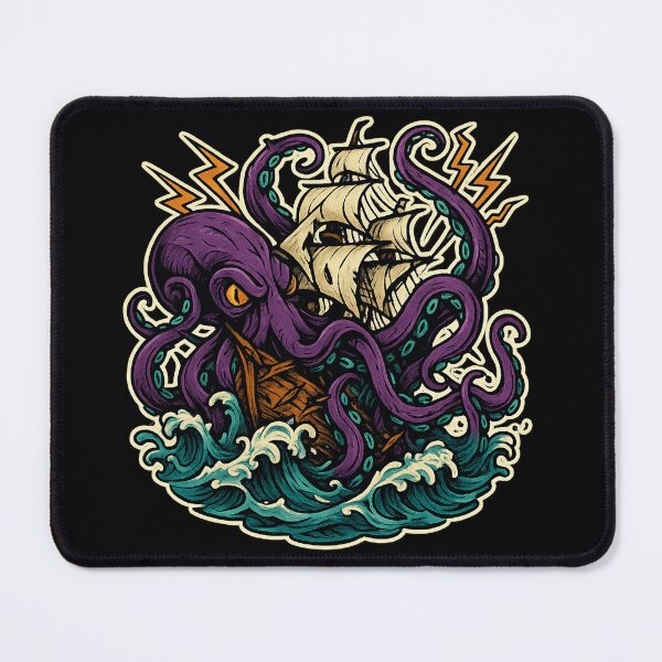 Item preview, Kraken Octopus Attack | Neo-Traditional Tattoo Art designed and sold by uNORTHODOX72.