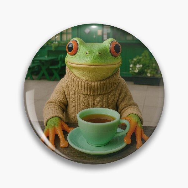 Item preview, Frog Cabby Takes a Tea Break in London designed and sold by Tridentulus.