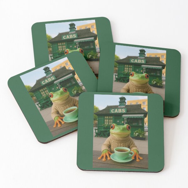 Item preview, Frog Cabby Takes a Tea Break in London designed and sold by Tridentulus.