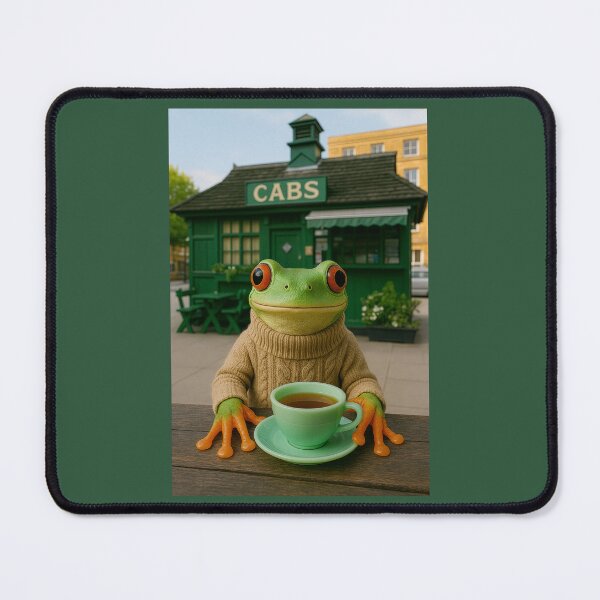 Item preview, Frog Cabby Takes a Tea Break in London designed and sold by Tridentulus.