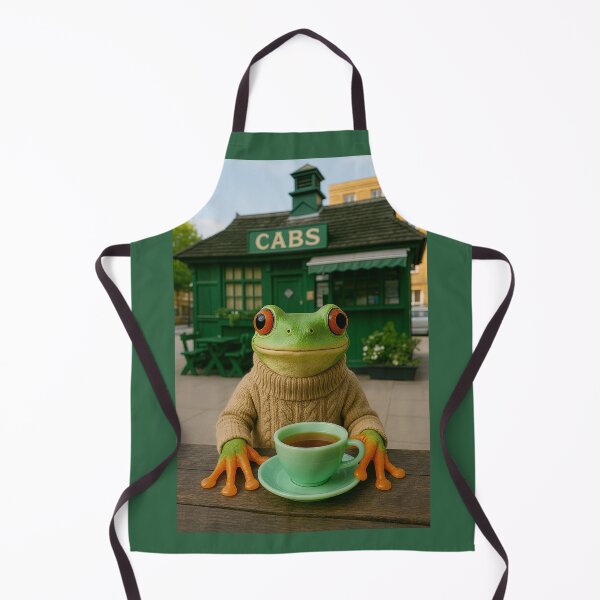Item preview, Frog Cabby Takes a Tea Break in London designed and sold by Tridentulus.