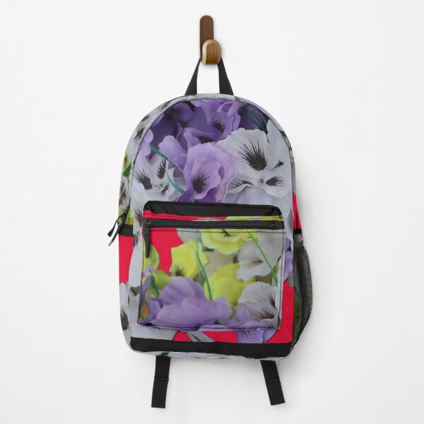 Item preview, Colorful Flowers on Red background designed and sold by kenkortner.