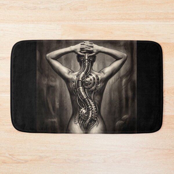 Item preview, Scifi Biomechanical portrait of a beautiful woman pinup art designed and sold by Vintage Designs +.
