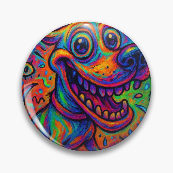 Item preview, Psychedelic Labrador Chaos – Colorful Trippy Dog Art designed and sold by Darlin8888.