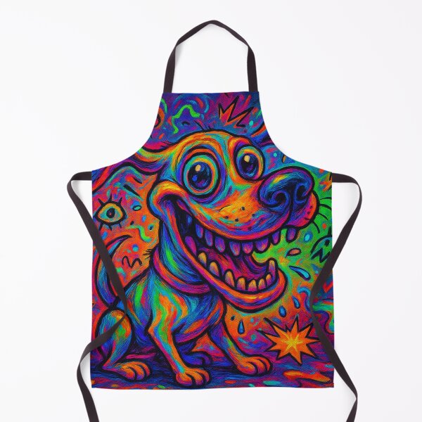 Item preview, Psychedelic Labrador Chaos – Colorful Trippy Dog Art designed and sold by Darlin8888.