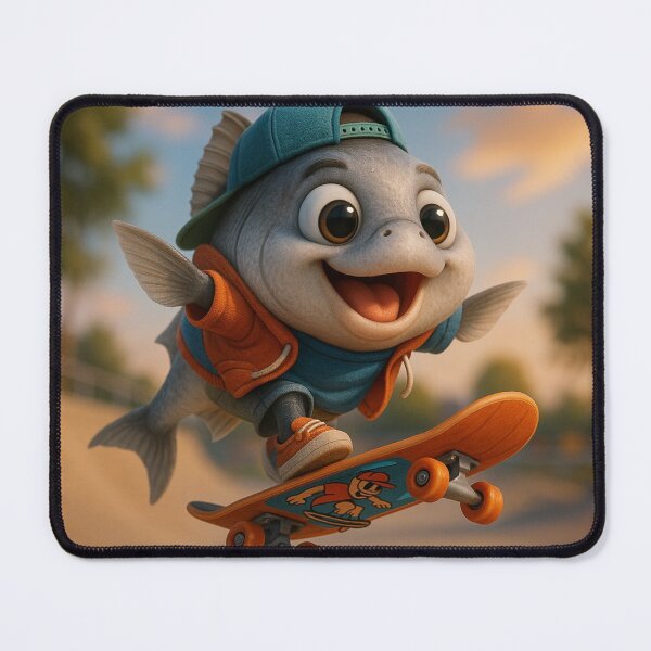 Item preview, Skater Giant Trevally Fish designed and sold by Sillytoe.