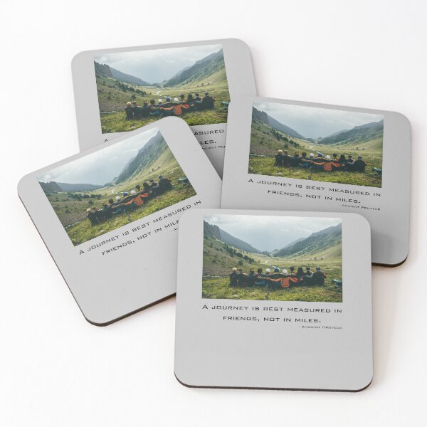 Item preview, A journey is best measured in friends, not in miles. Hiking Mountain Quote designed and sold by TeeArtWorld.