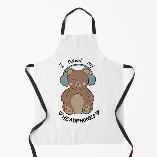 Item preview, Cute bear with headphones "I need my headphones" | Autism/ AuDHD/ ADHD/ neurodiversity designed and sold by NeurodiverseTea.
