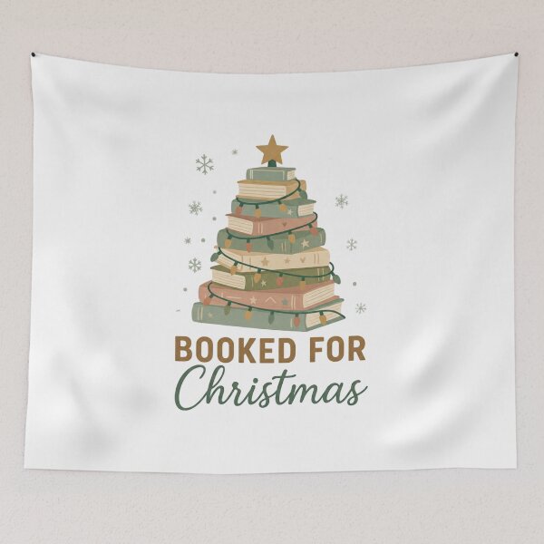 Item preview, Booked for Christmas – Cute Book Lover Christmas Tree | Cozy Reading Holiday Gift designed and sold by PrintedWithSoul.