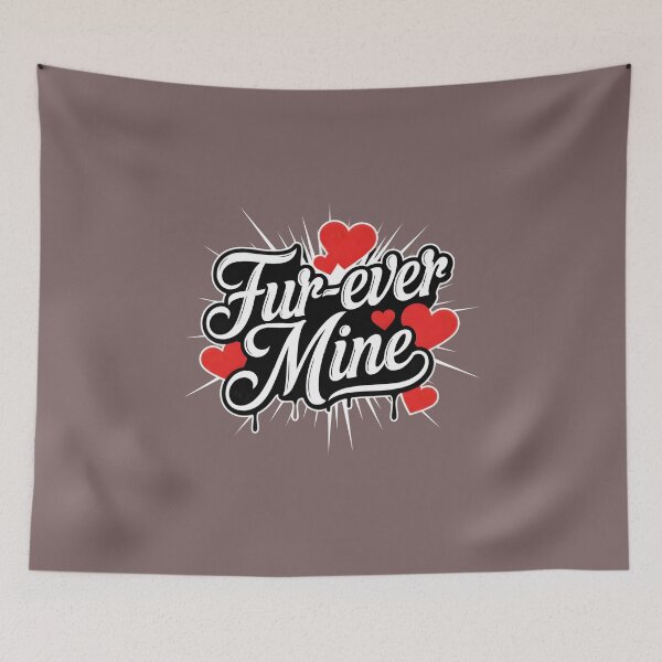 Item preview, Valentine's Day Fur-ever Design designed and sold by InkWeaveShop.