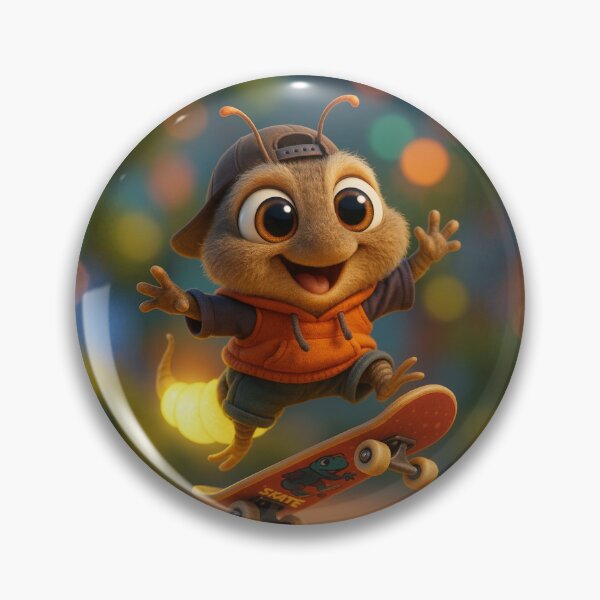 Item preview, Skater Glowworm designed and sold by Sillytoe.