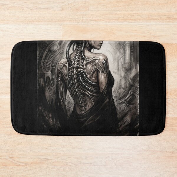 Item preview,  Scifi Biomechanical portrait of a beautiful woman pinup art designed and sold by Vintage Designs +.