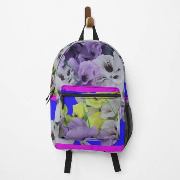 Item preview, Colorful flowers on blue background designed and sold by kenkortner.