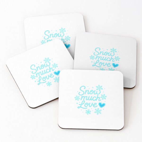 Item preview, Snow Much Love – Winter Saying Design | Neon Snowflakes designed and sold by CyberCharm.