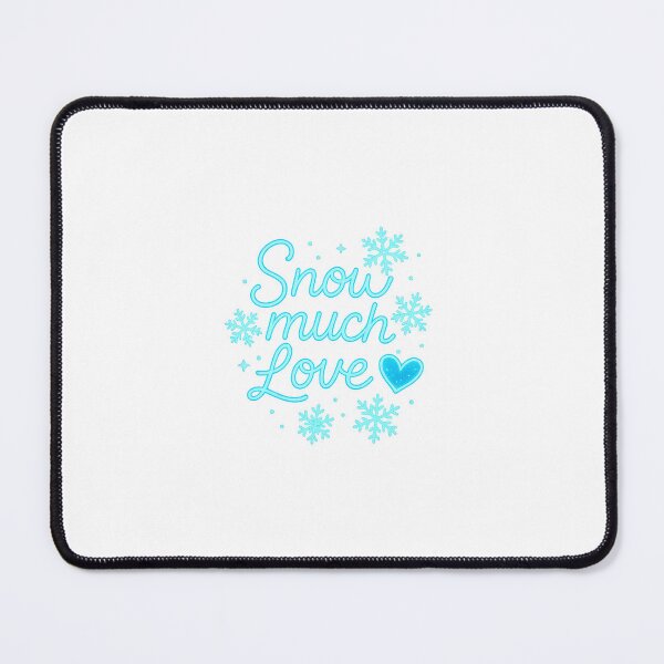 Item preview, Snow Much Love – Winter Saying Design | Neon Snowflakes designed and sold by CyberCharm.