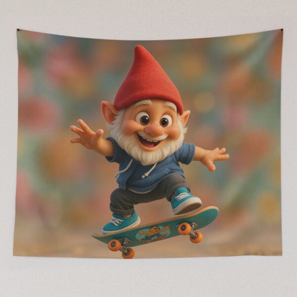 Item preview, Skater Gnome Boy designed and sold by Sillytoe.