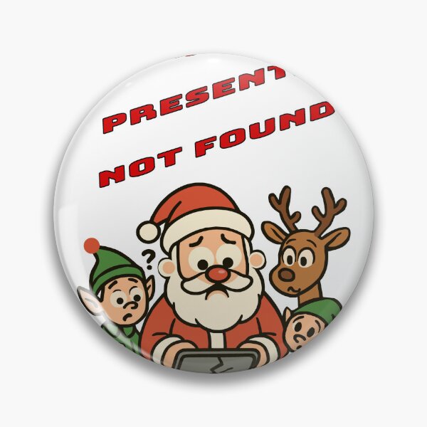 Item preview, “404 Presents Not Found” - Upset Santa, a funny print for a mug for gift lovers  T-shirt with festive print  designed and sold by Felia001.