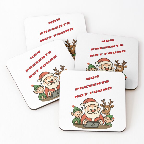 Item preview, “404 Presents Not Found” - Upset Santa, a funny print for a mug for gift lovers  T-shirt with festive print  designed and sold by Felia001.