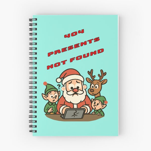 Item preview, “404 Presents Not Found” - Upset Santa, a funny print for a mug for gift lovers  T-shirt with festive print  designed and sold by Felia001.