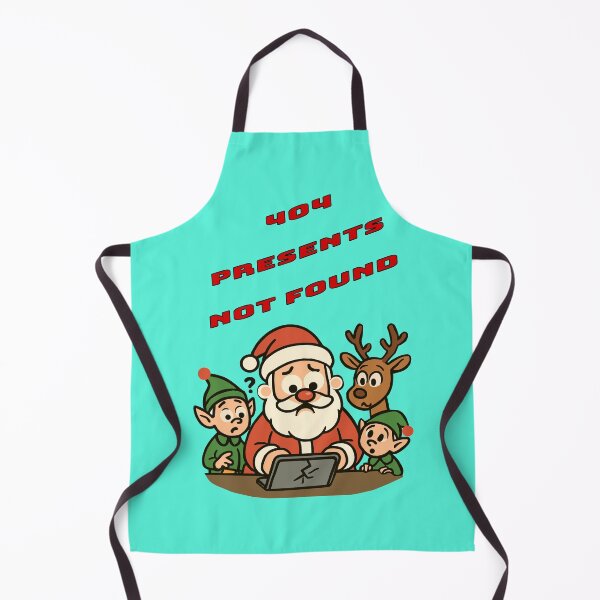 Item preview, “404 Presents Not Found” - Upset Santa, a funny print for a mug for gift lovers T-shirt with festive print designed and sold by Felia001.