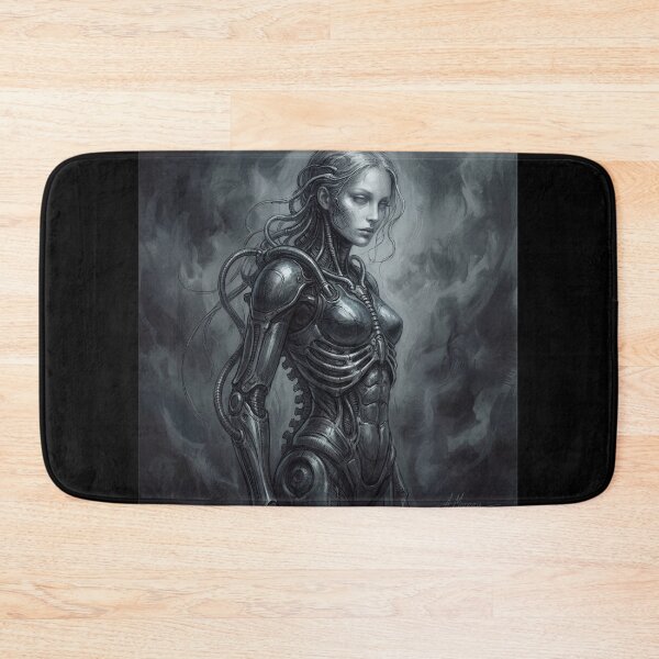 Item preview,  Scifi Biomechanical portrait of a beautiful woman pinup art designed and sold by Vintage Designs +.