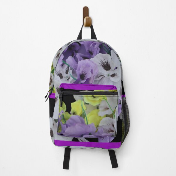Item preview, Colorful flowers on Black background designed and sold by kenkortner.